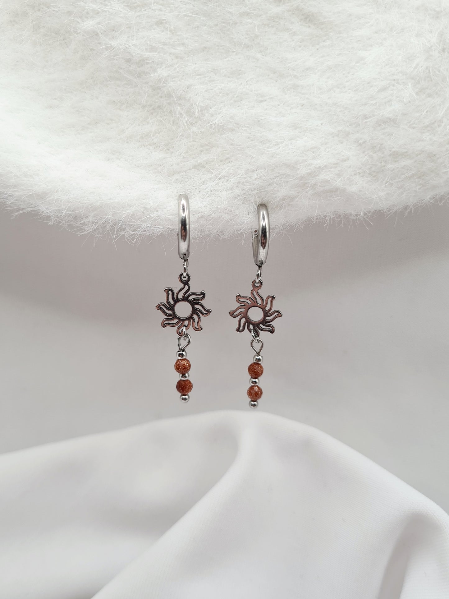 Boucles d'oreilles créoles SOLARIS
