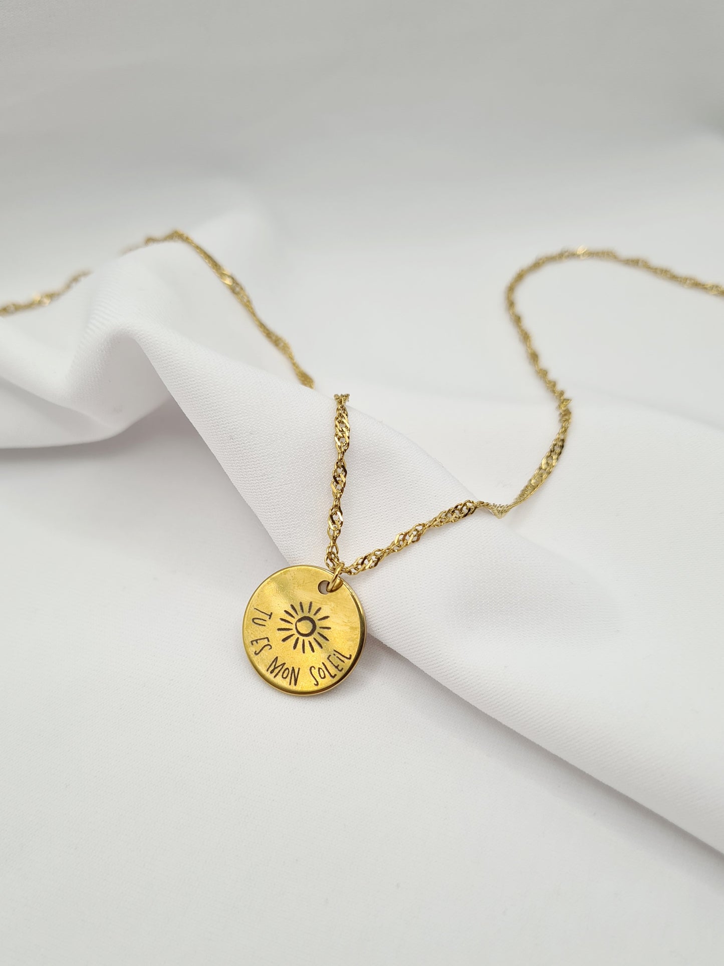 Collier "TU ES MON SOLEIL" ☀