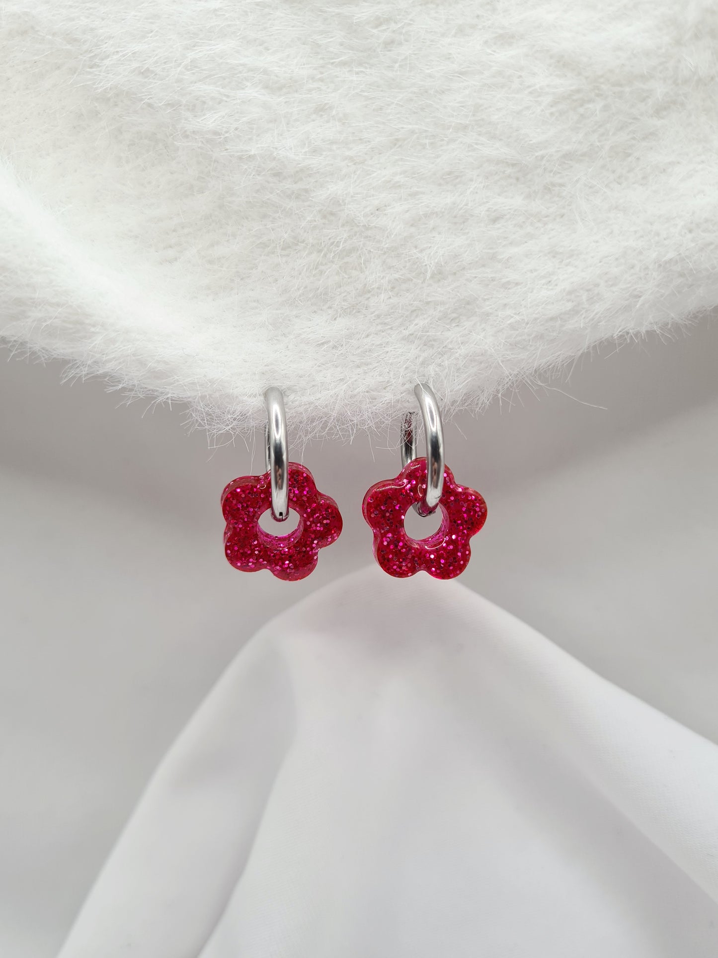 Boucles d'oreilles ANEMONE (interchangeables)
