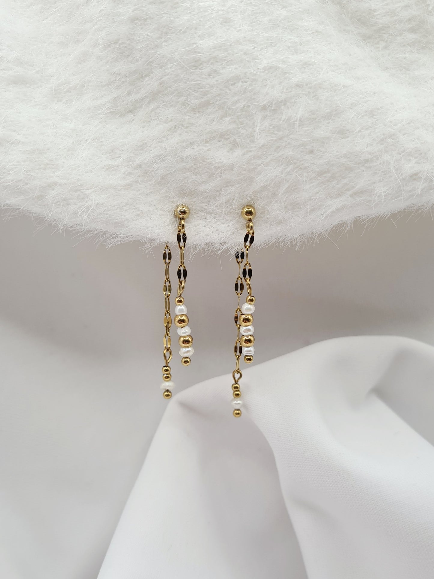 Boucles d'oreilles NIKITA (3en1)