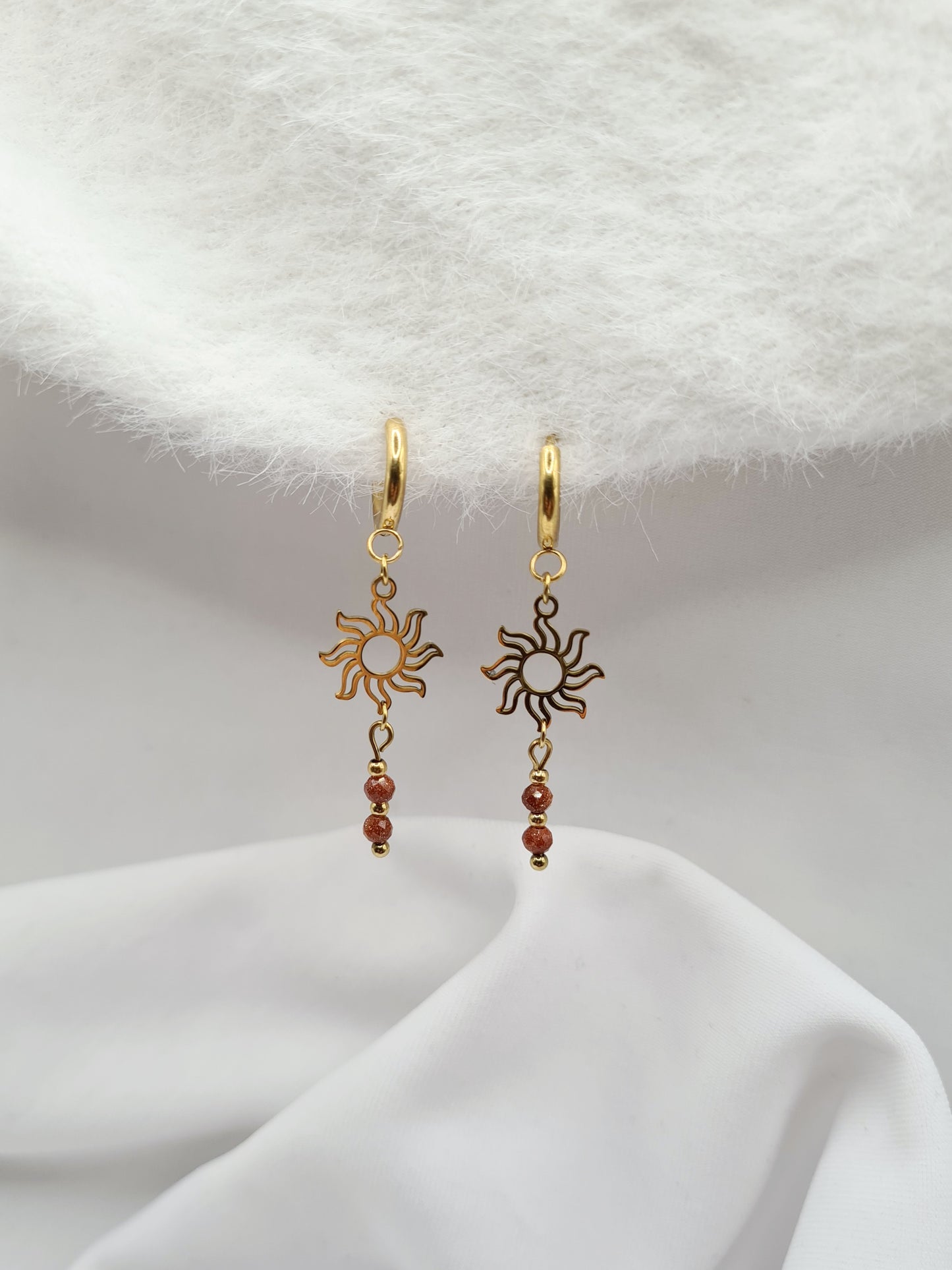 Boucles d'oreilles créoles SOLARIS