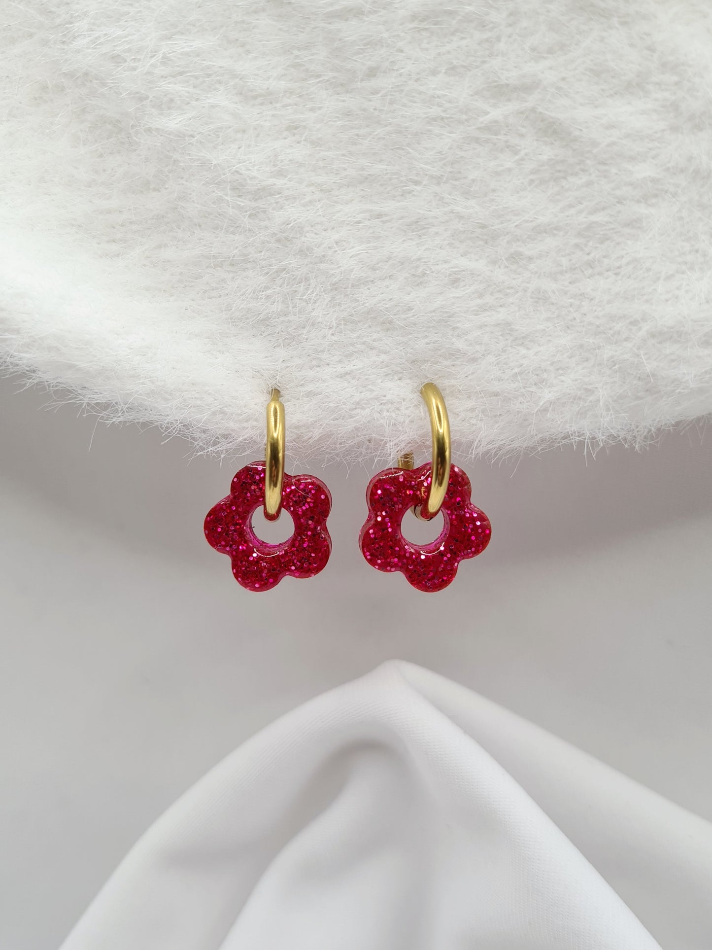 Boucles d'oreilles ANEMONE (interchangeables)
