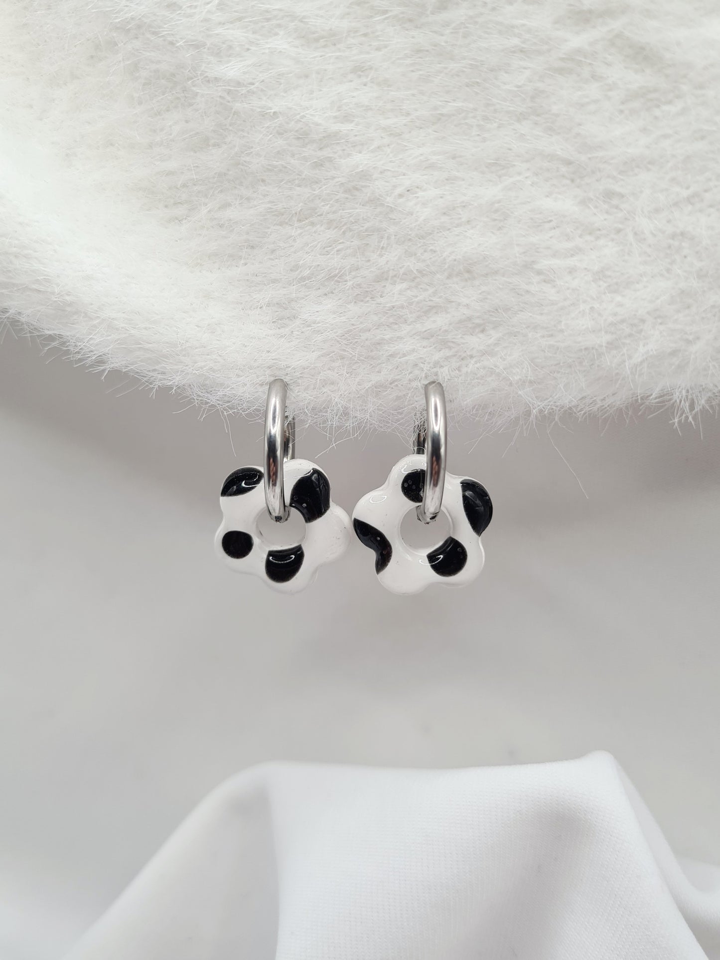Boucles d'oreilles GRAOU DES NEIGES đ (interchangeables)