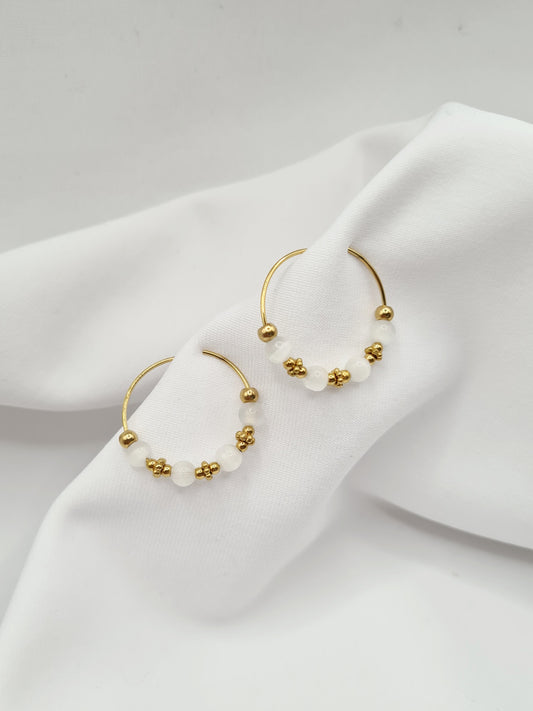 Boucles d'oreilles créoles LUNA