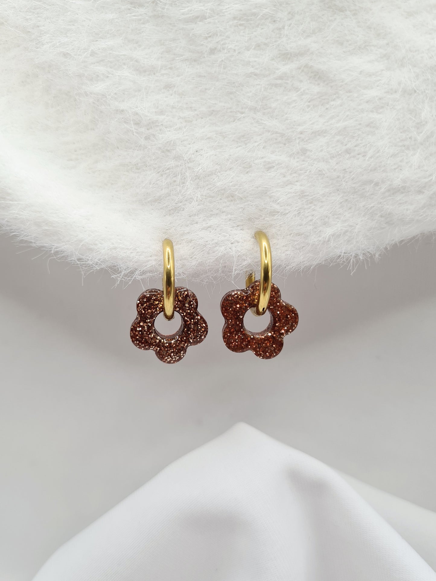 Boucles d'oreilles ANEMONE (interchangeables)