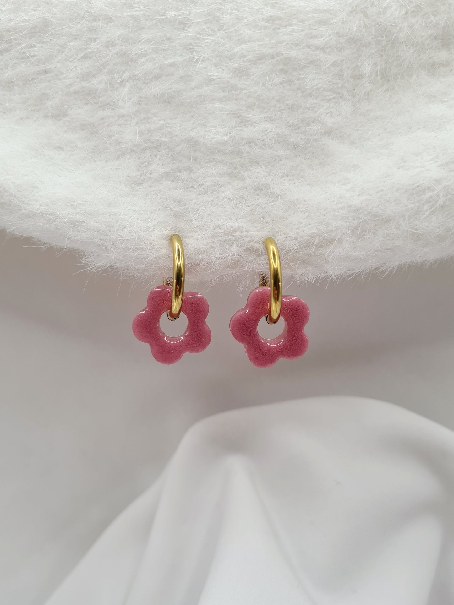 Boucles d'oreilles ANEMONE (interchangeables)