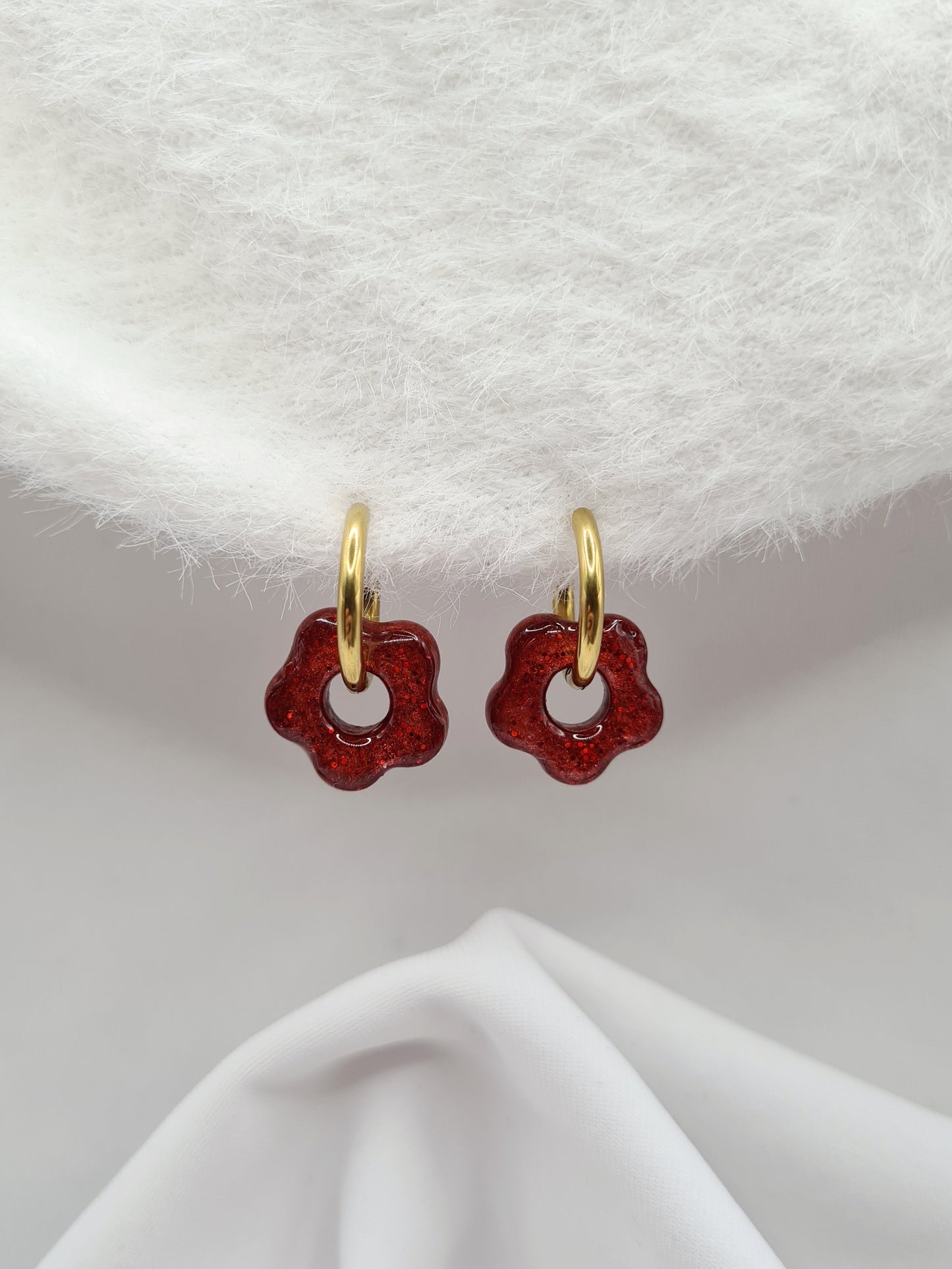 Boucles d'oreilles ANEMONE (interchangeables)