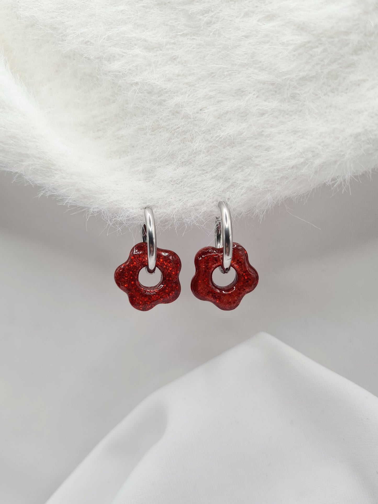 Boucles d'oreilles ANEMONE (interchangeables)
