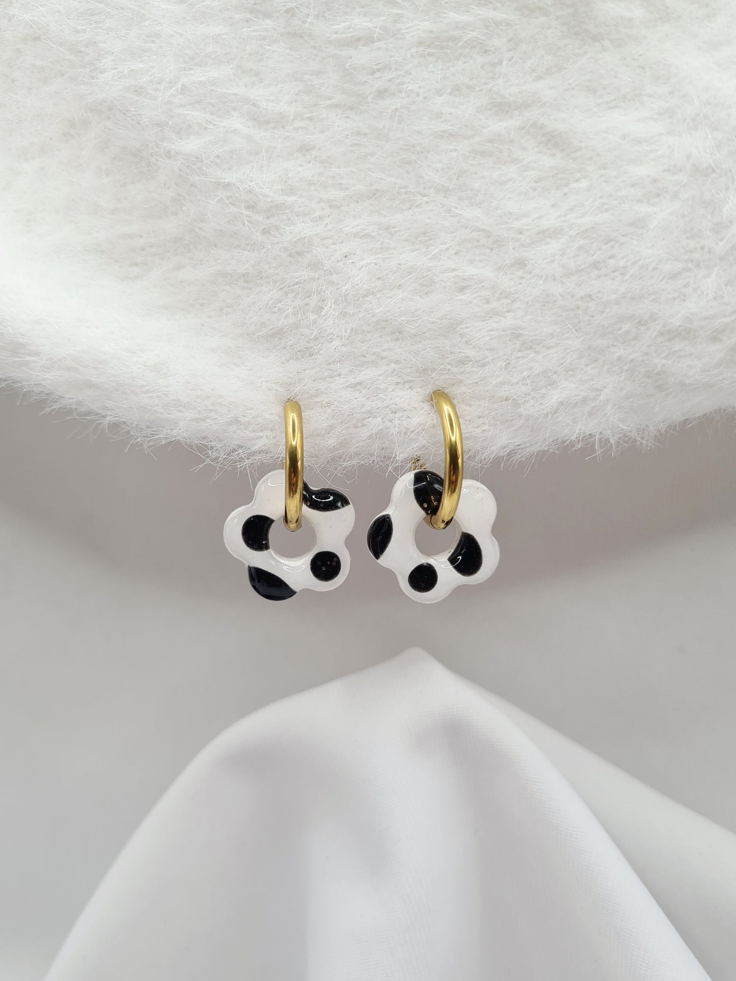 Boucles d'oreilles GRAOU DES NEIGES đ (interchangeables)