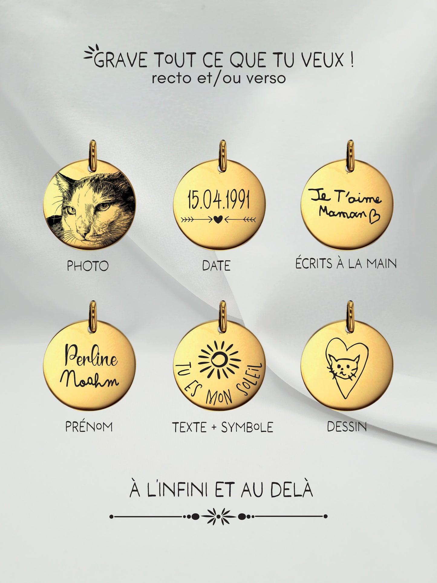 Collier PHOTOMATON ✦ Gravé Sur-Mesure