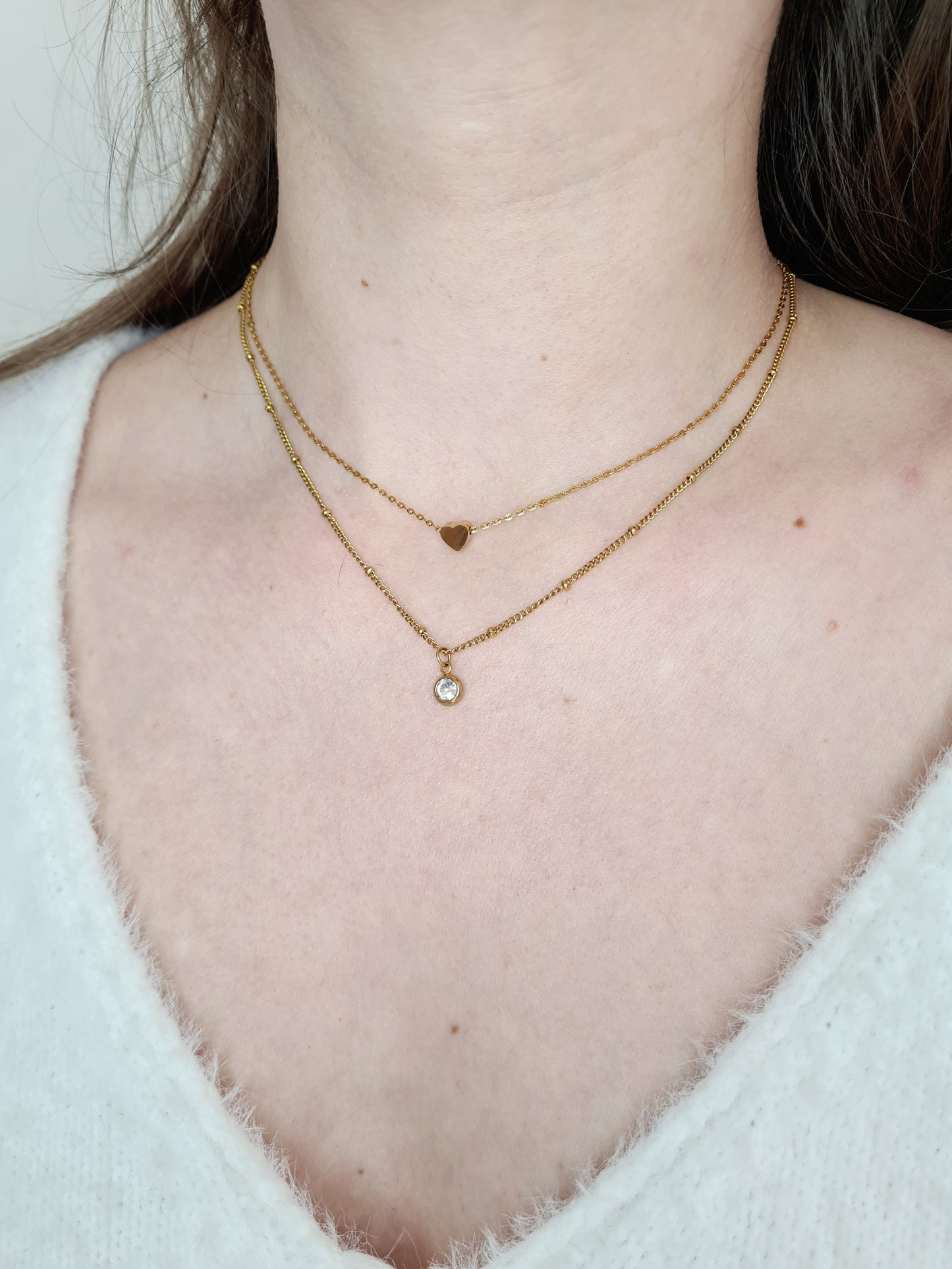 Foudre est un collier en acier inoxydable doré
