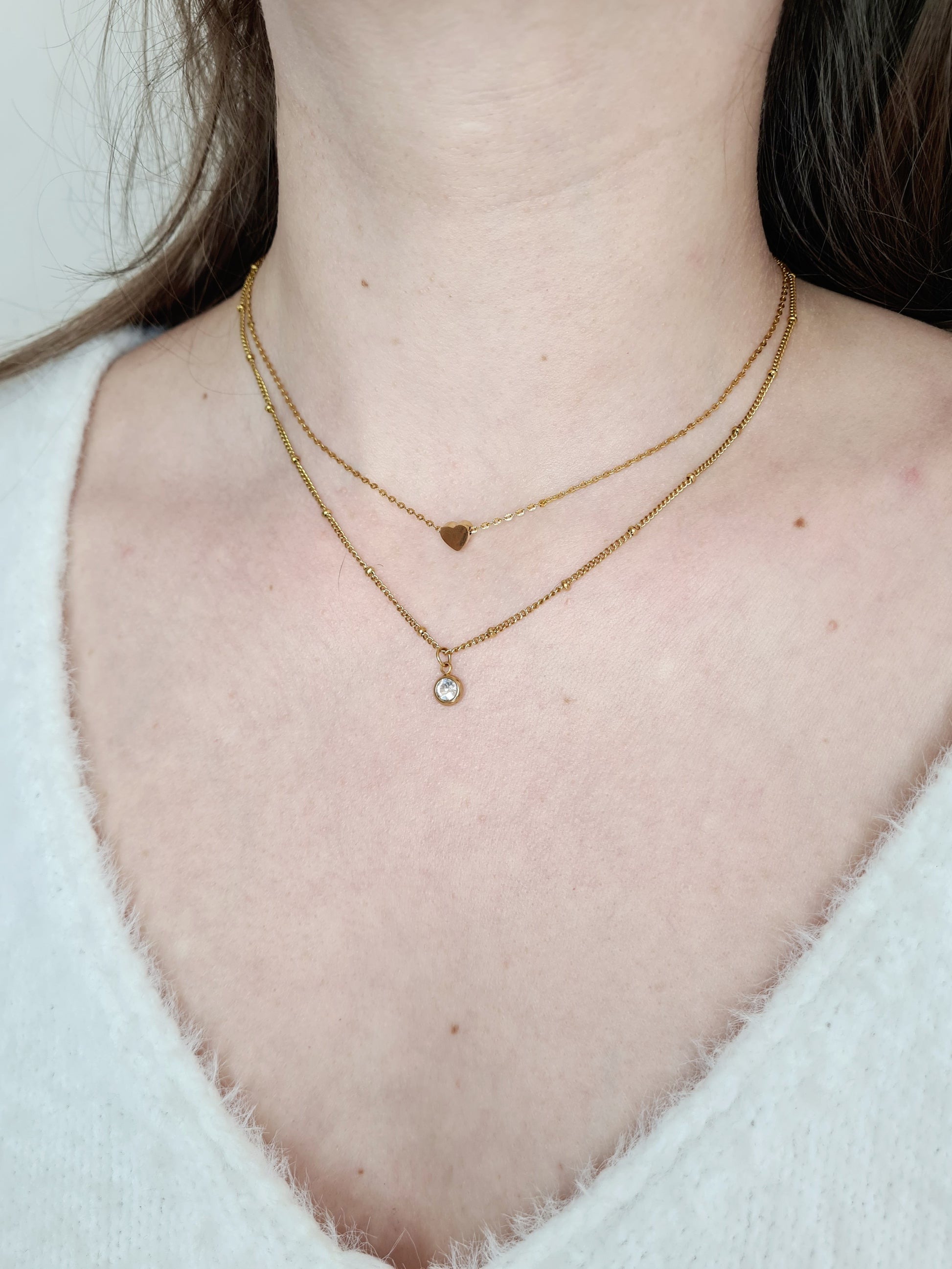 Foudre est un collier en acier inoxydable doré