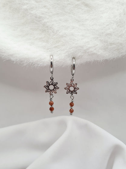Boucles d'oreilles créoles SOLARIS