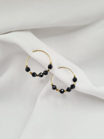 Boucles d'oreilles créoles REINA