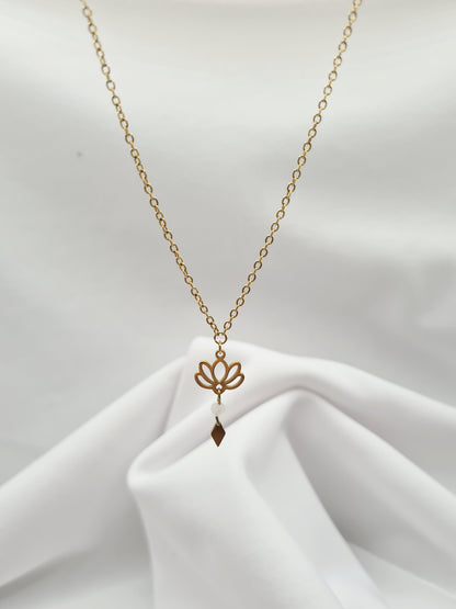 Collier FLEUR SACRÉE (personnalisable)