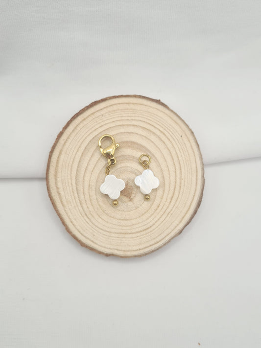 Pampille Trèfle en nacre