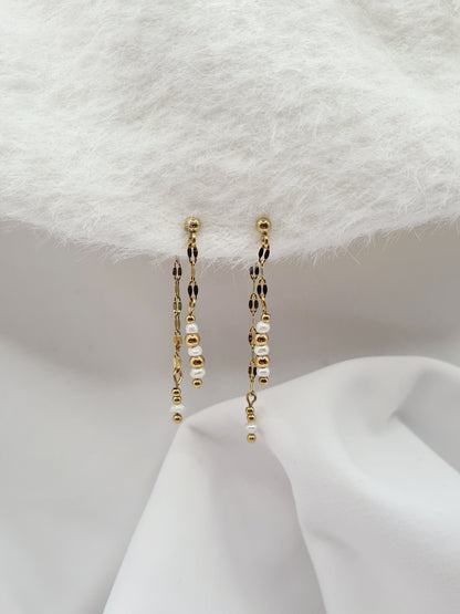 Boucles d'oreilles NIKITA (3en1)