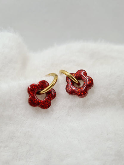 Boucles d'oreilles ANEMONE (interchangeables)