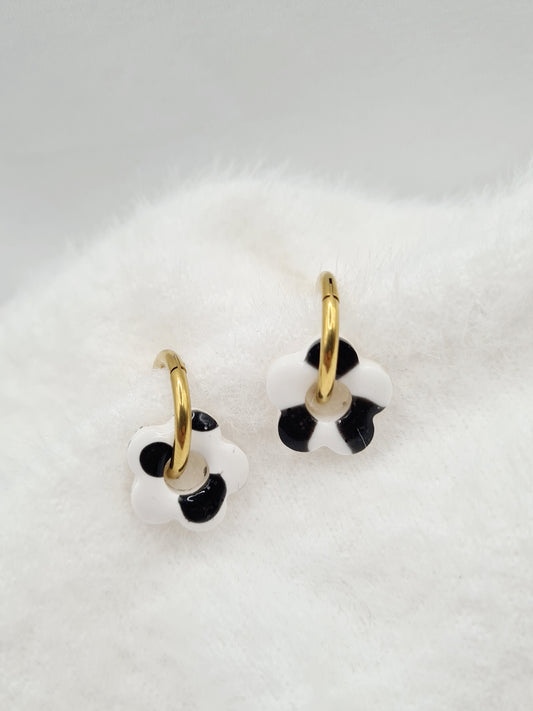 Boucles d'oreilles GRAOU DES NEIGES 🐆 (interchangeables)