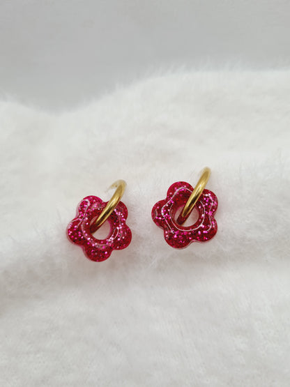 Boucles d'oreilles ANEMONE (interchangeables)