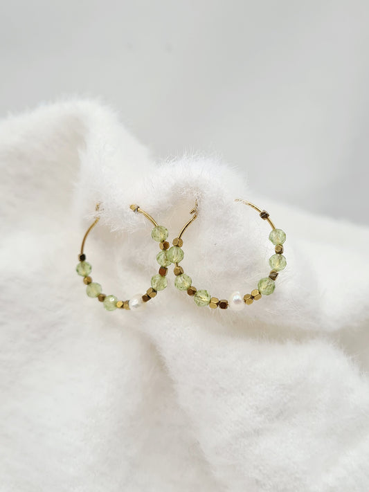 Boucles d'oreilles créoles DUNE