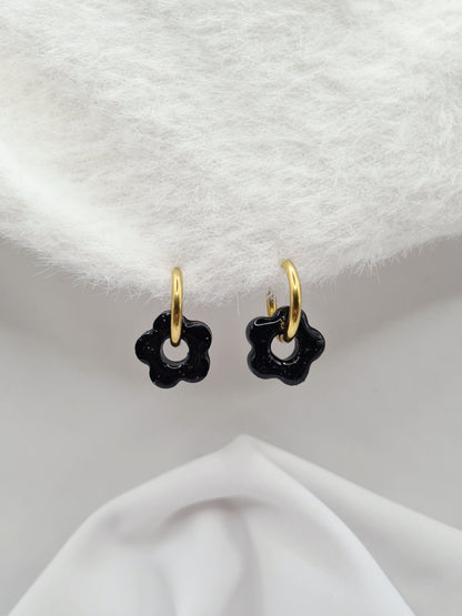 Boucles d'oreilles ANEMONE (interchangeables)