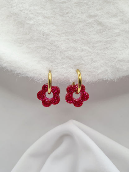 Boucles d'oreilles ANEMONE (interchangeables)