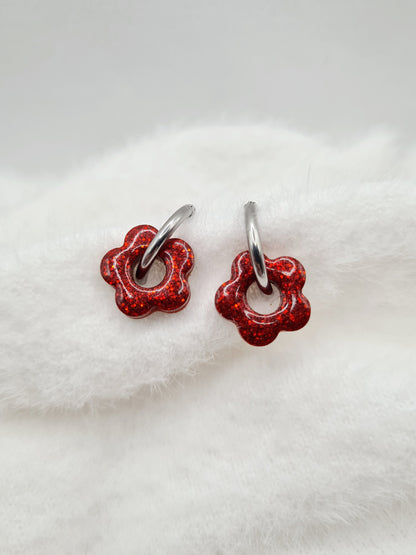 Boucles d'oreilles ANEMONE (interchangeables)
