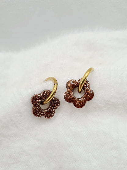 Boucles d'oreilles ANEMONE (interchangeables)