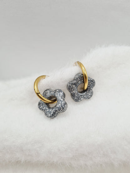 Boucles d'oreilles ANEMONE (interchangeables)