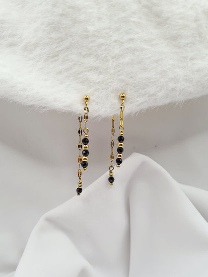 Boucles d'oreilles NIKITA (3en1)