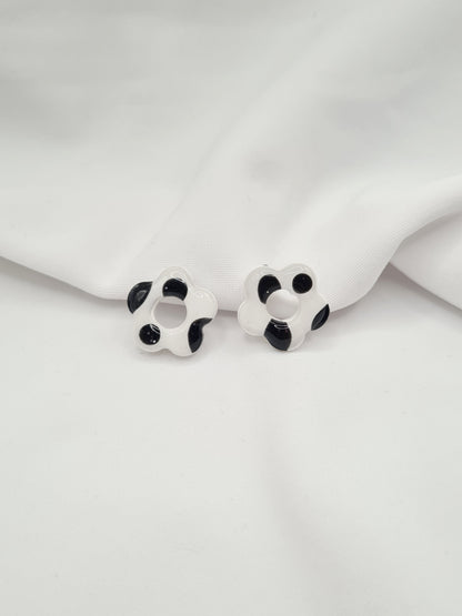 Boucles d'oreilles GRAOU DES NEIGES 🐆 (interchangeables)