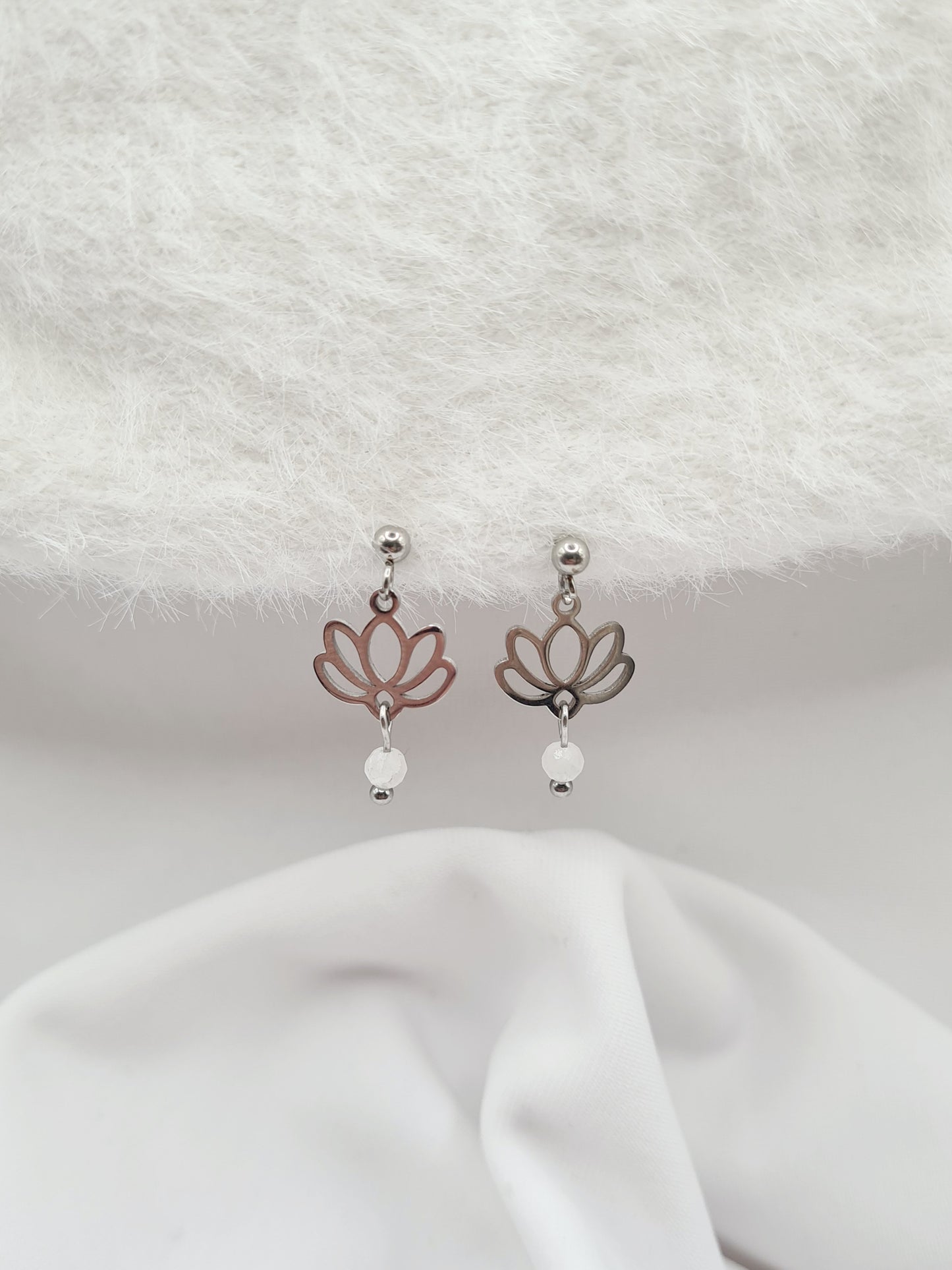 Boucles d'oreilles FLEUR SACRÉE (personnalisable)