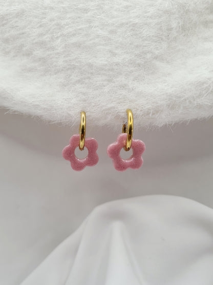 Boucles d'oreilles ANEMONE (interchangeables)
