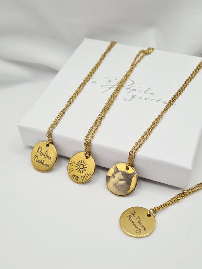 Collier PHOTOMATON ✦ Gravé Sur-Mesure