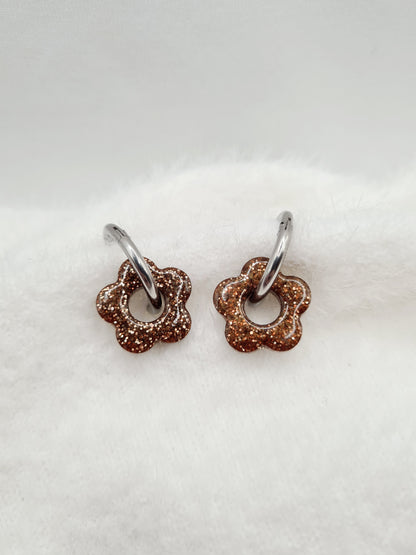 Boucles d'oreilles ANEMONE (interchangeables)