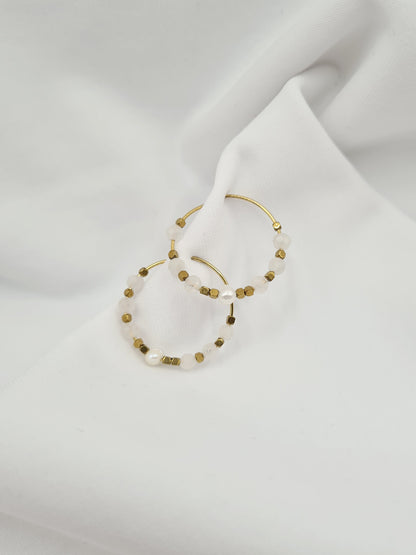 Boucles d'oreilles créoles DUNE